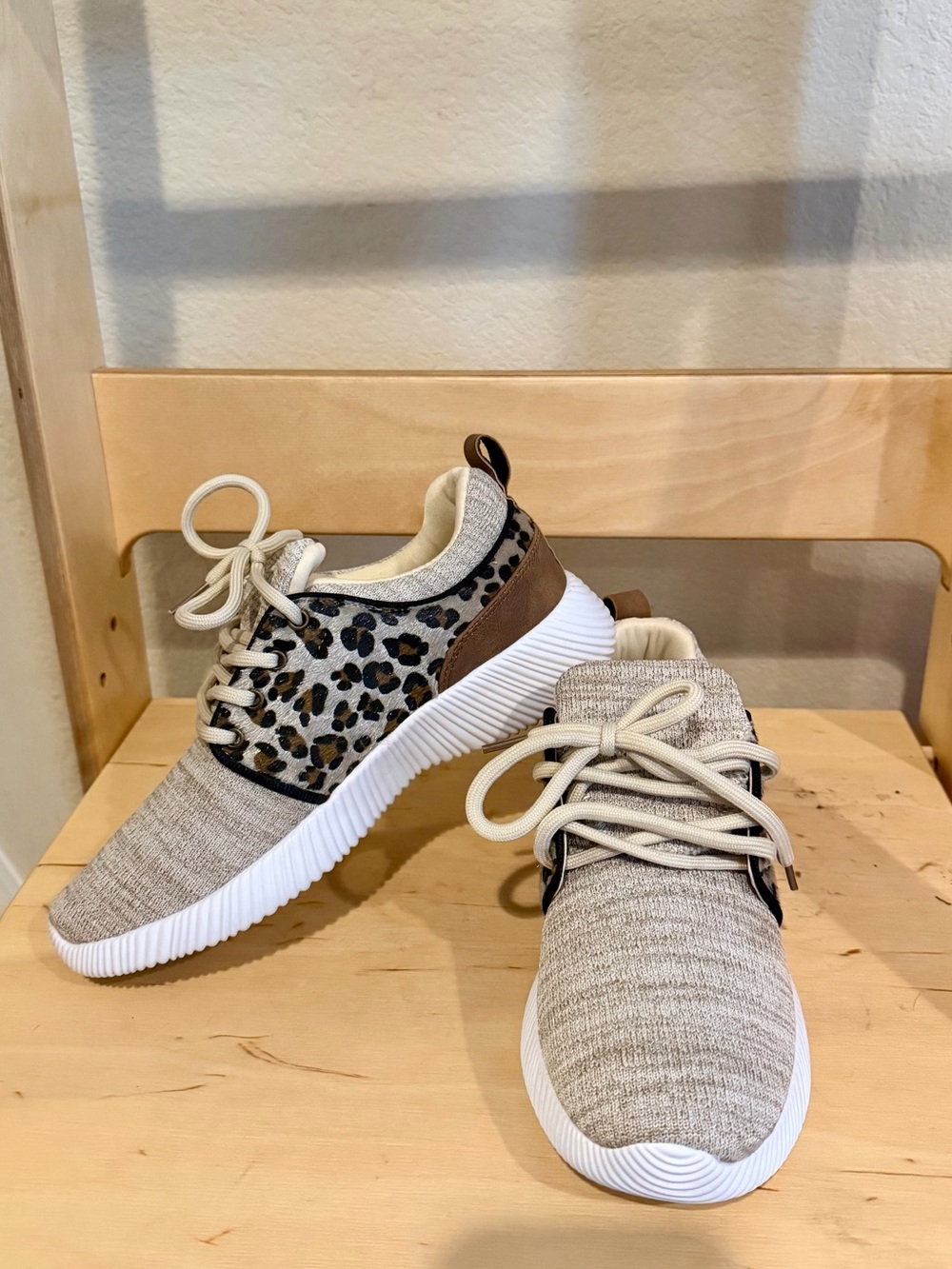 Marleylilly Leopard Sneakers - Size 6